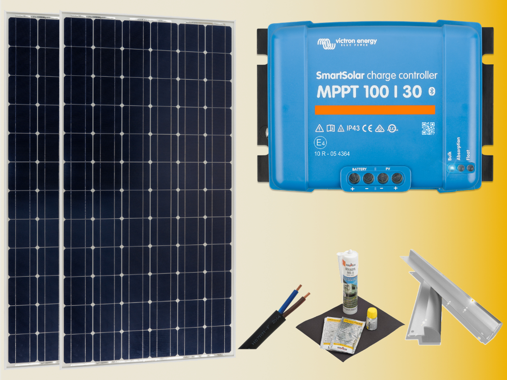 Set Solaranlage 300 Watt für Wohnmobile "Max300"